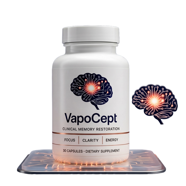 VapoCept bottle, brain memory support supplement